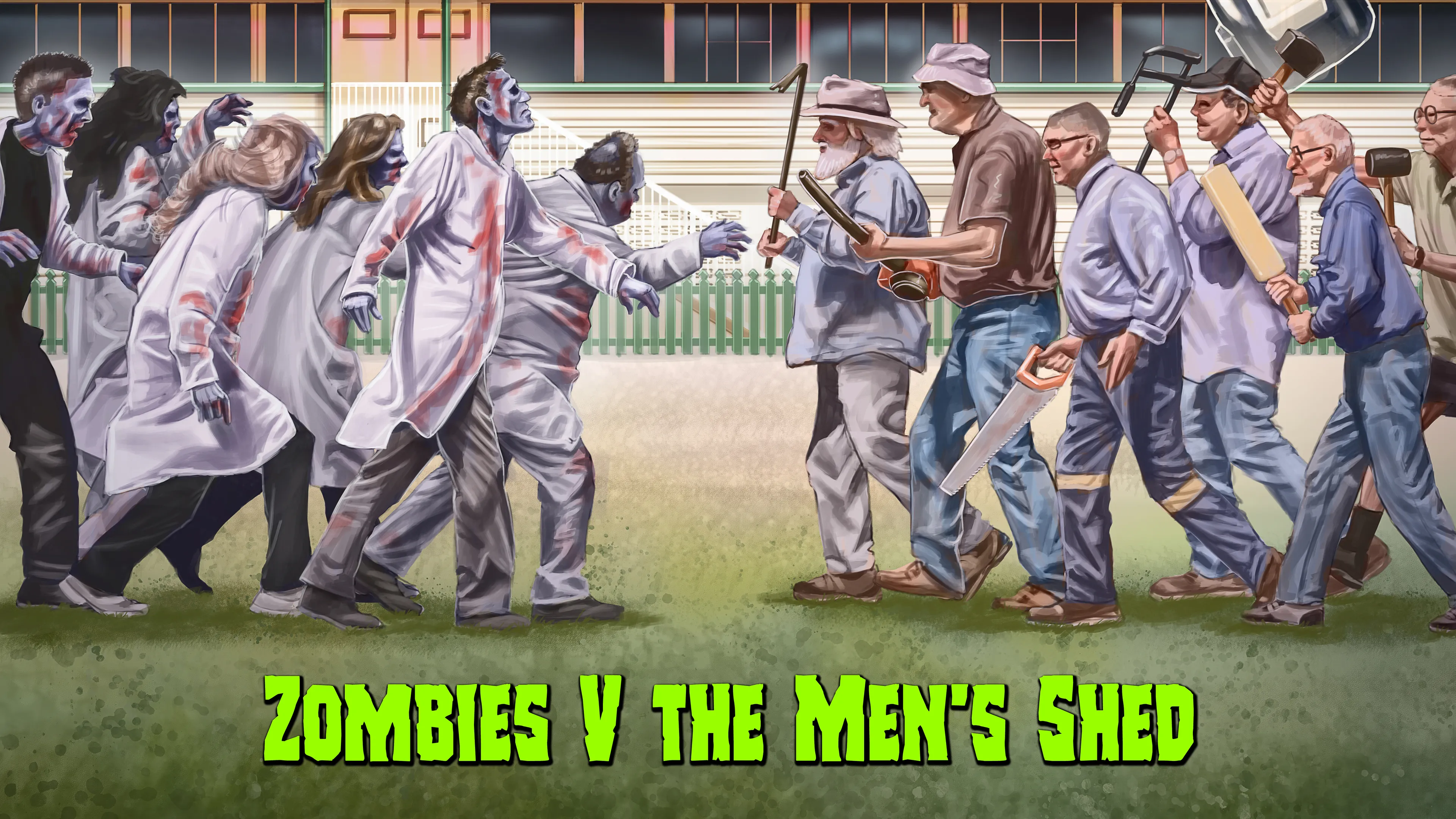 Zombies V the Men's Shed poster